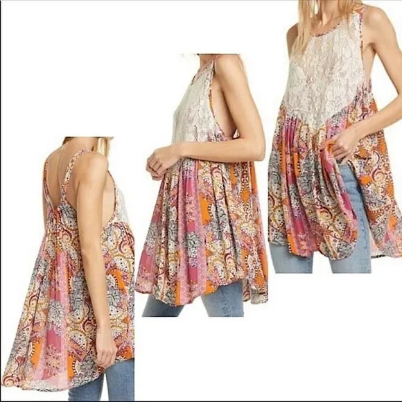 Free People Intimately Count Me In Trapeze Top - Picture 7 of 14